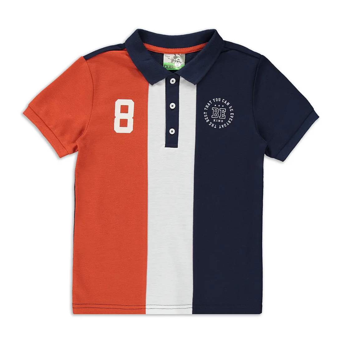 Colourblock golfer rust, white & navy - BOYS 2-8 YEARS Tops & T-Shirts ...