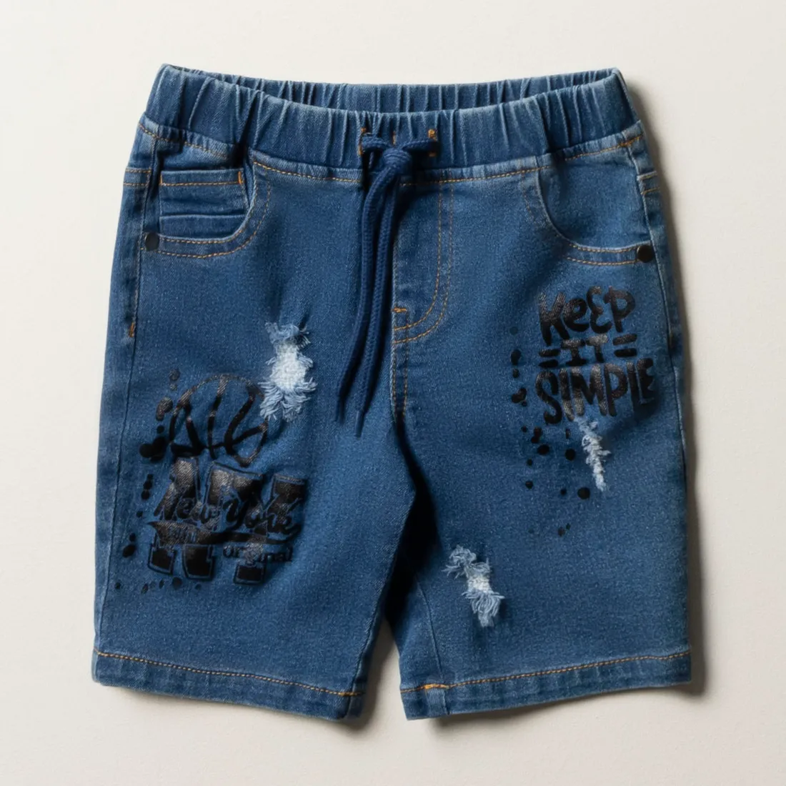 Ripped denim shorts blue - BOYS 2-8 YEARS Bottoms & Jeans | Ackermans