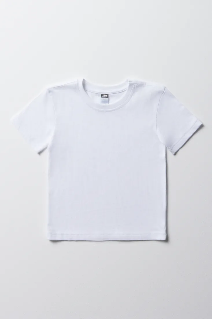 Short sleeve t-shirt white - BOYS 2-8 YEARS Tops & T-Shirts | Ackermans