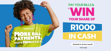 Pay Your Bills at Ackermans and Stand to WIN! Ts & Cs apply