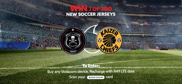 WIN 1 of 200 Soccer Jerseys with Vodacom Competition