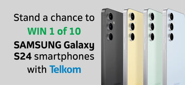 Stand a Chance to Win 1 of 10 Samsung Galaxy S24 With Telkom