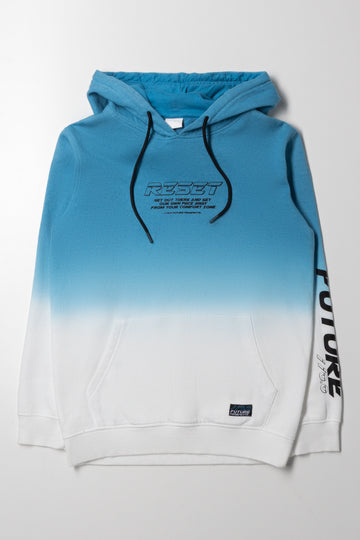 Blue Dip Dye Graphic Hoodie