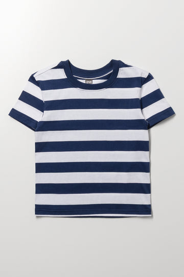 Navy Stripe Crew T-Shirt