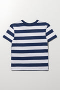 Navy Stripe Crew T-Shirt (2)