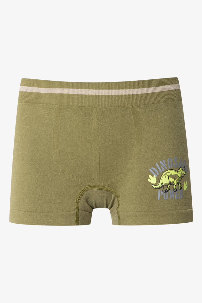 3 Pack Seam-Free Boxers Black, Green & Grey (1)