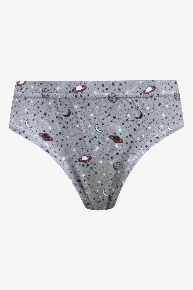 5 Pack Space Briefs Grey, Red & Black (2)