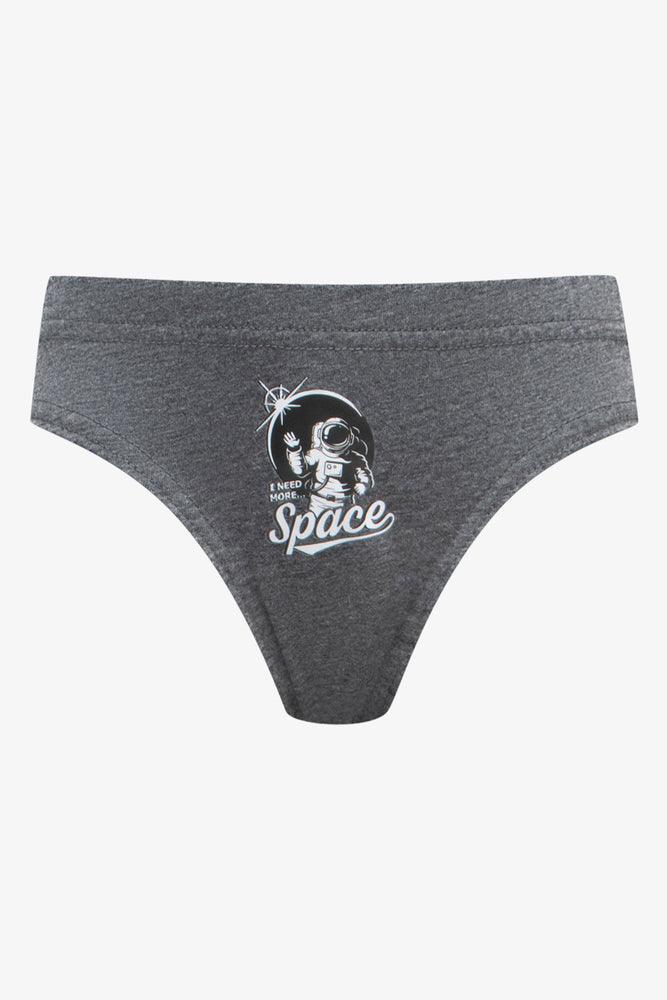 5 Pack Space Briefs Grey, Red & Black (5)