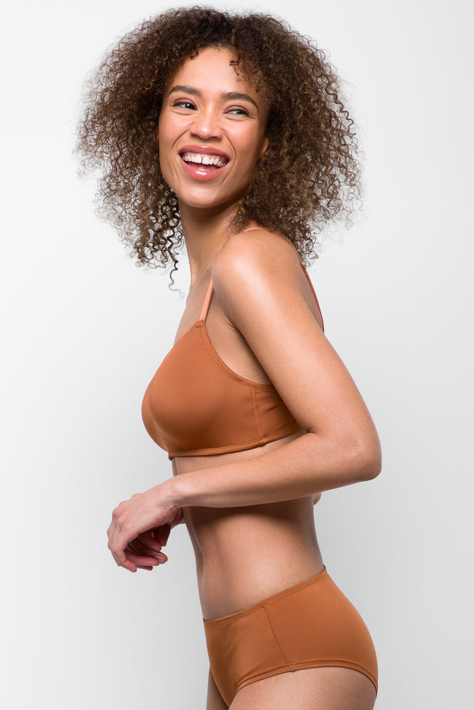 2 Pack Padded Wirefree Bras Natural & Dark Grey