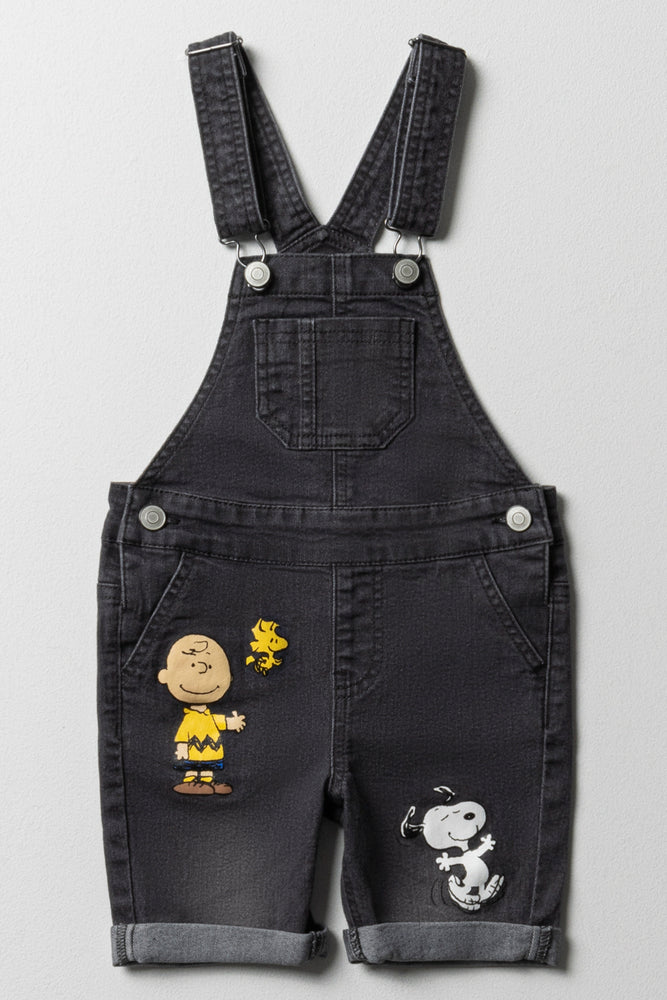Snoopy Denim Dungaree Charcoal