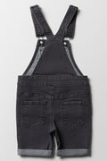 Snoopy Denim Dungaree Charcoal (2)