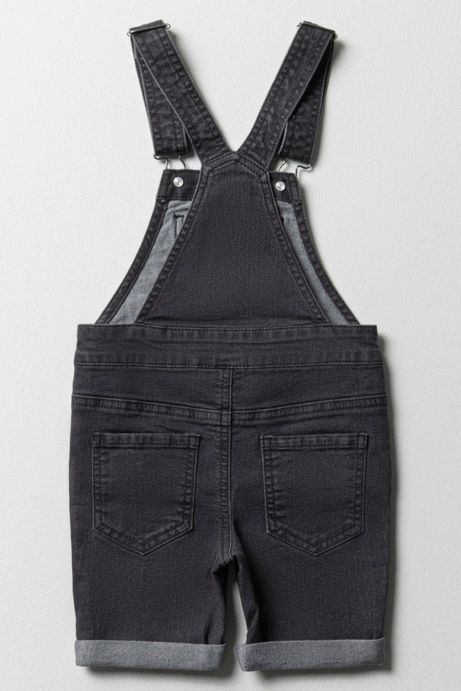 Snoopy Denim Dungaree Charcoal (2)