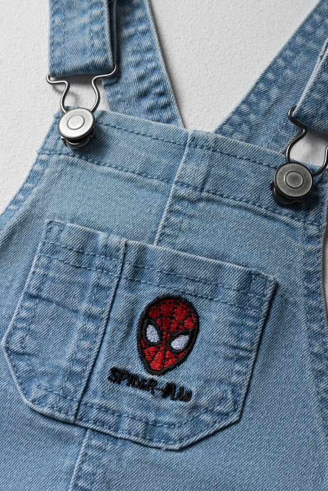Spider-Man Denim Dungaree Light Blue (1)