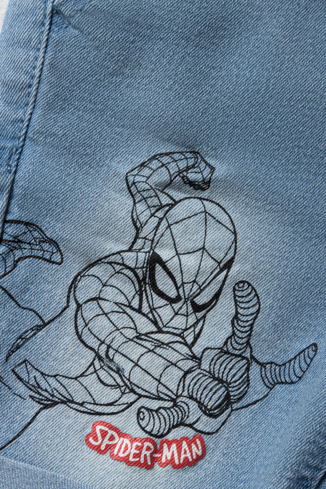 Spider-Man Denim Dungaree Light Blue (2)