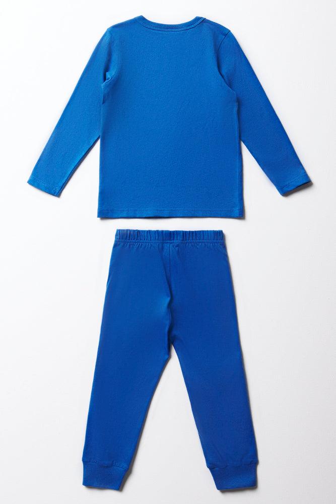Superman Knit Pyjamas Long Sleeve Cobalt Ackermans