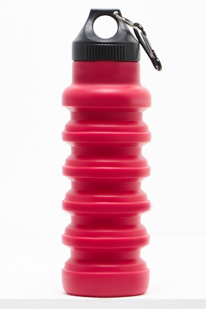 Foldable Silicone Bottle Red 550Ml