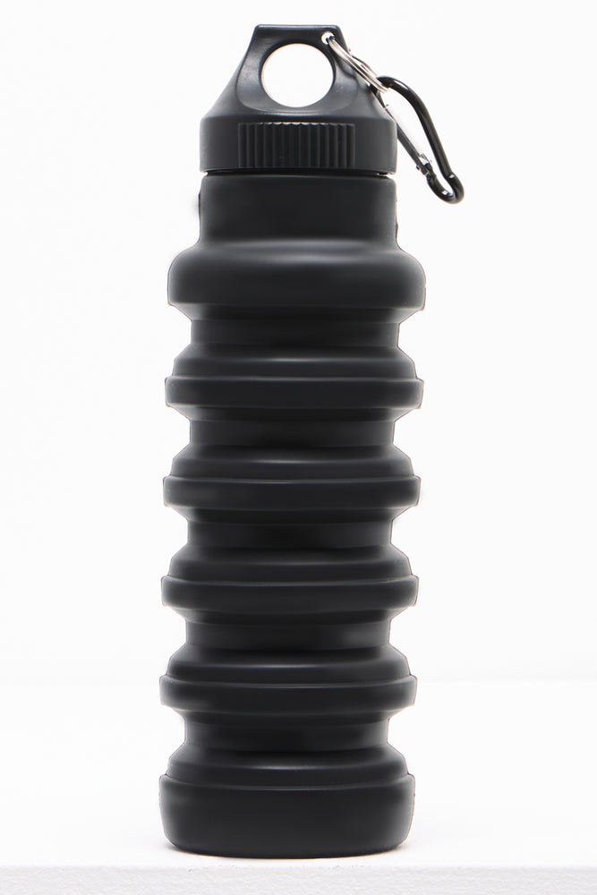 Foldable Silicone Bottle Black 550Ml
