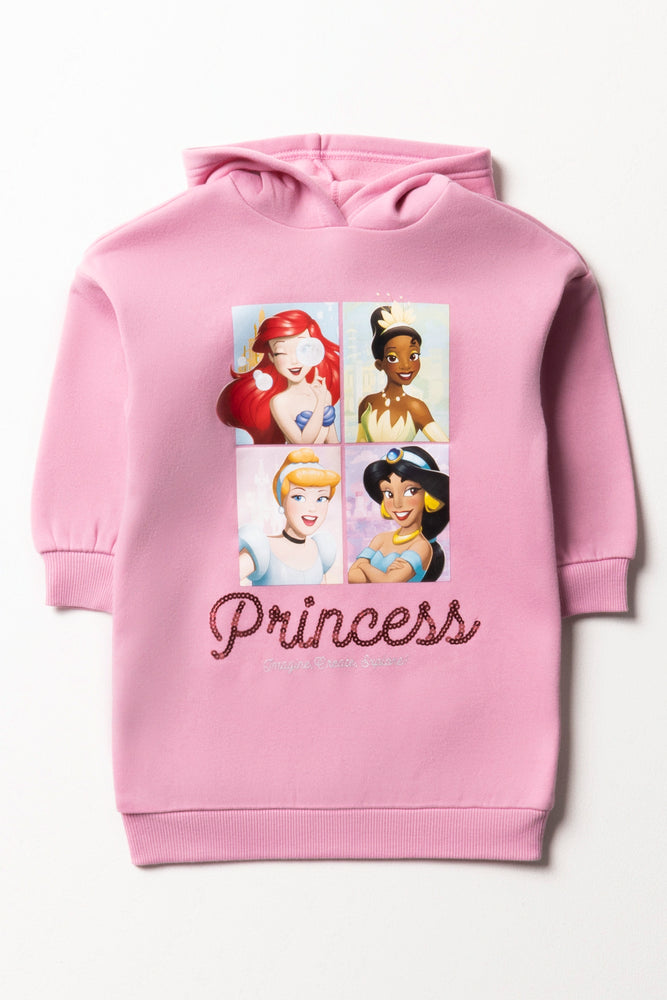 Princesses Hooded Dress Pink