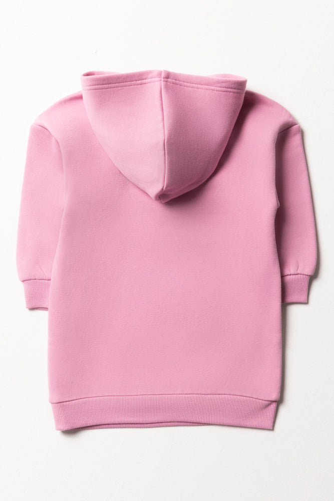 Princesses Hooded Dress Pink (2)