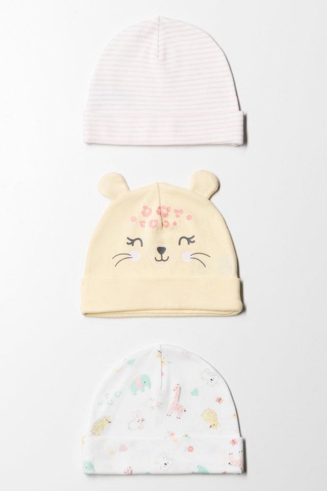 3 Pack Hats Yellow