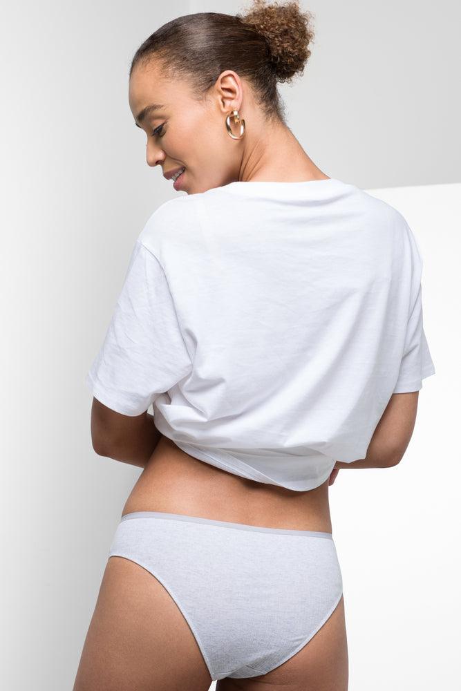 3 Pack Brazilian Panties Grey, Black & White (3)