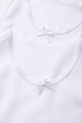 2 Pack Sleeveless Vests White (1)