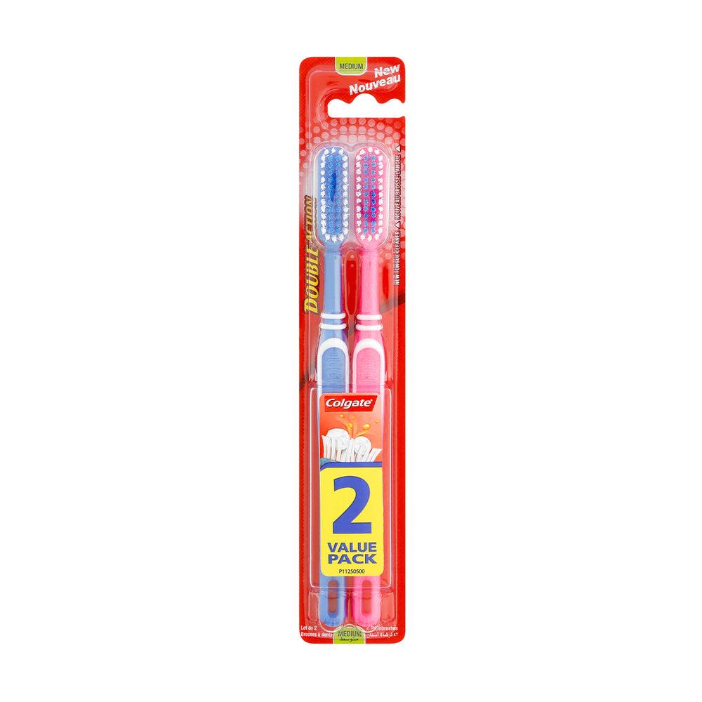 Colgate Double Action 2 Pack Toothbrushes