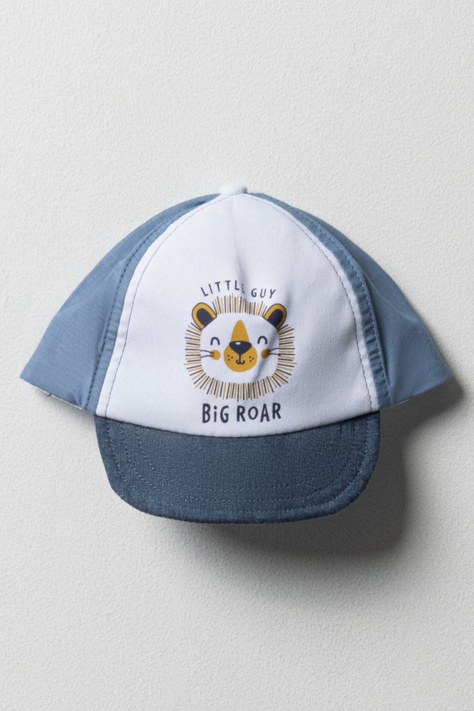 Denim Lion Cap Blue & White