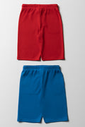 Spider-Man 2 Pack Shorts Red & Blue (3)