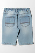 Ripped Denim Shorts Blue (3)
