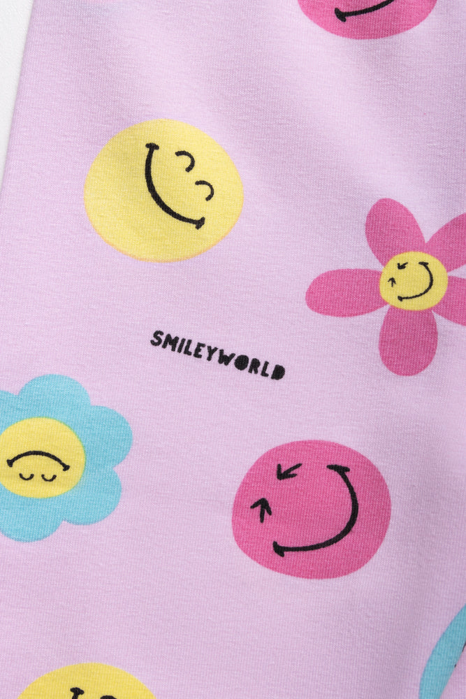 2 Pack SmileyWorld Cycling Shorts Yellow And Pink