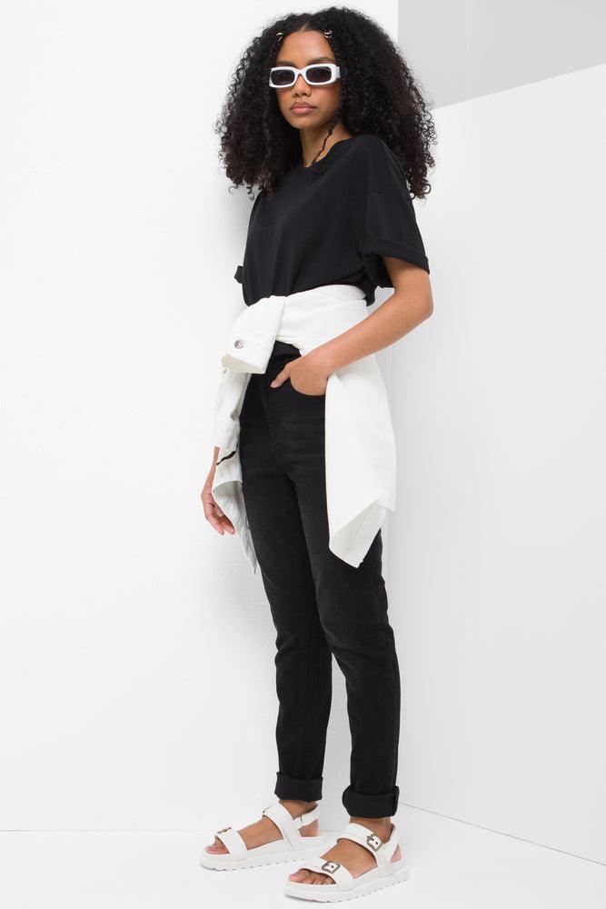 5 Pocket Skinny Denim Jeans Black (1)