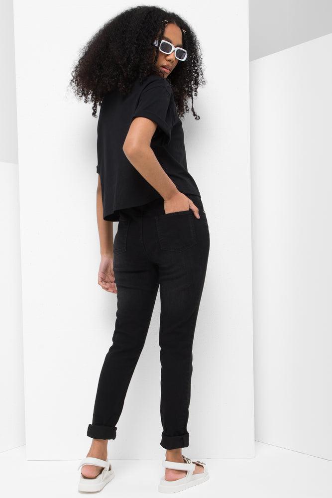 5 Pocket Skinny Denim Jeans Black (2)