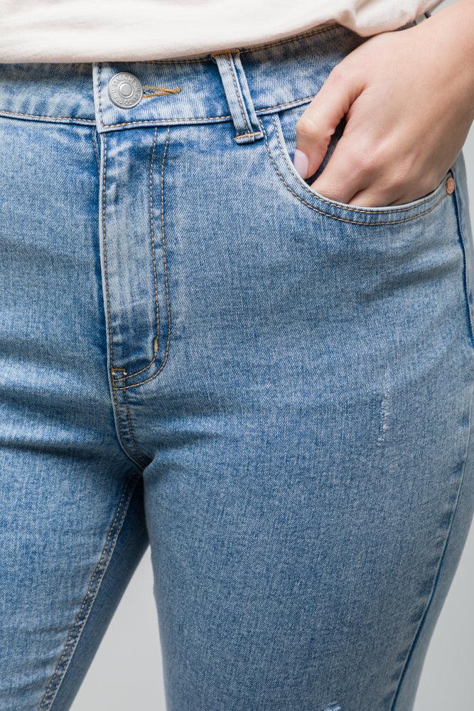 Ripped Skinny Denim Jeans Blue (4)
