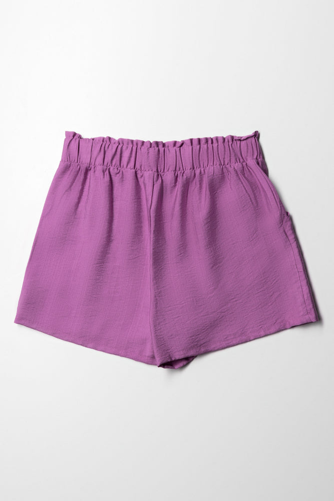 Pull On Woven Short Mulberry (2)