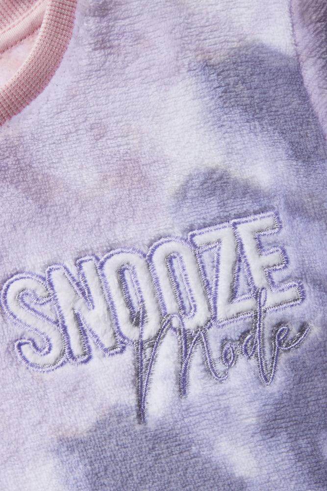 Snooze Long Sleeve Pyjamas Pink (2)