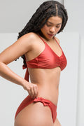 Bikini Self Tie Bottoms Rust (1)