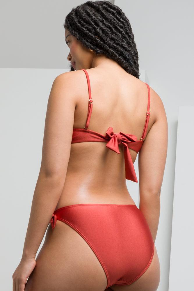 Bikini Self Tie Bottoms Rust (2)