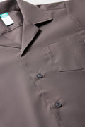 Unisex Primary School Short Sleeve Open Neck Shirt Grey Toughees (1)