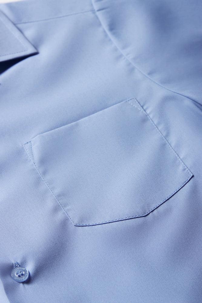Unisex Primary School Short Sleeve Open Neck Shirt Blue Toughees (2)