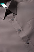 Unisex Primary School Long Sleeve Collar Shirt Grey Toughees (1)