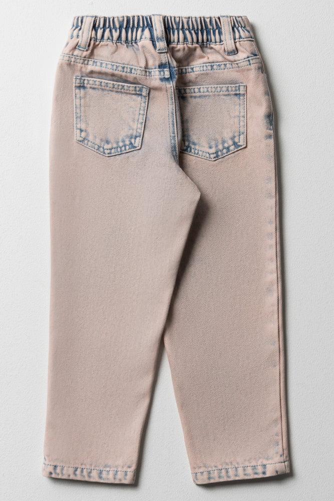 Minnie Mouse Mom Denim Jeans Light Blue Ackermans