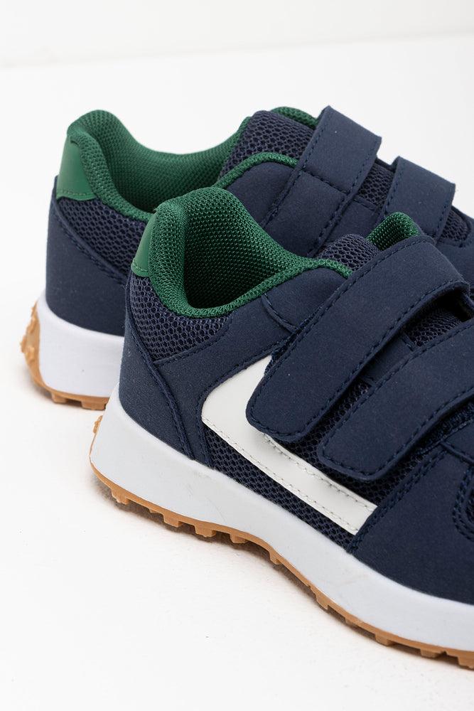 Boys navy velcro trainers store