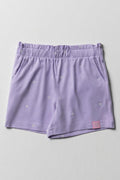 Ditsy Floral Shorts Purple