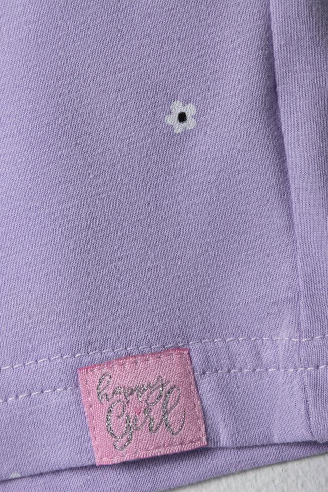 Ditsy Floral Shorts Purple (1)