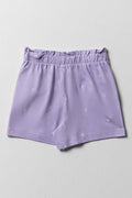 Ditsy Floral Shorts Purple (2)