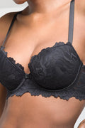 2 Pack Summer Lace Balconette Bra Black & Taupe(sml) (4)