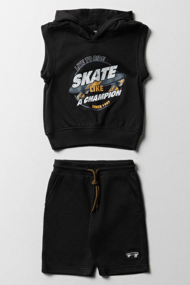 Skate 2 Piece Set Black