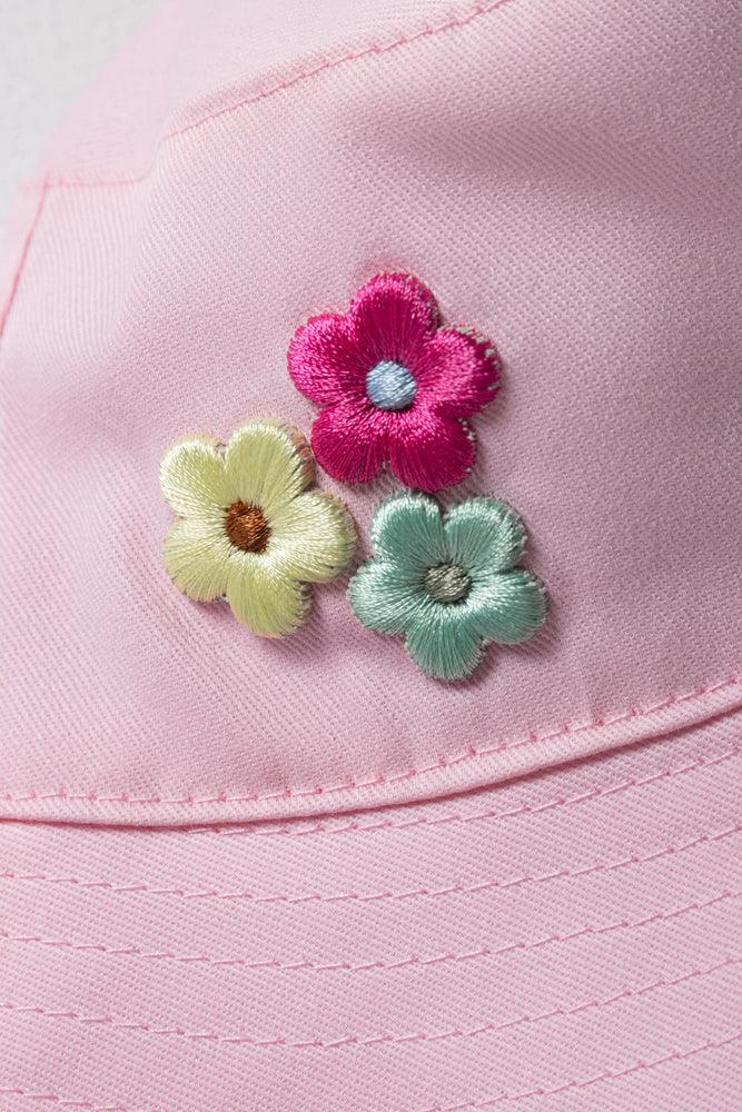 Flower Bucket Hat Pink