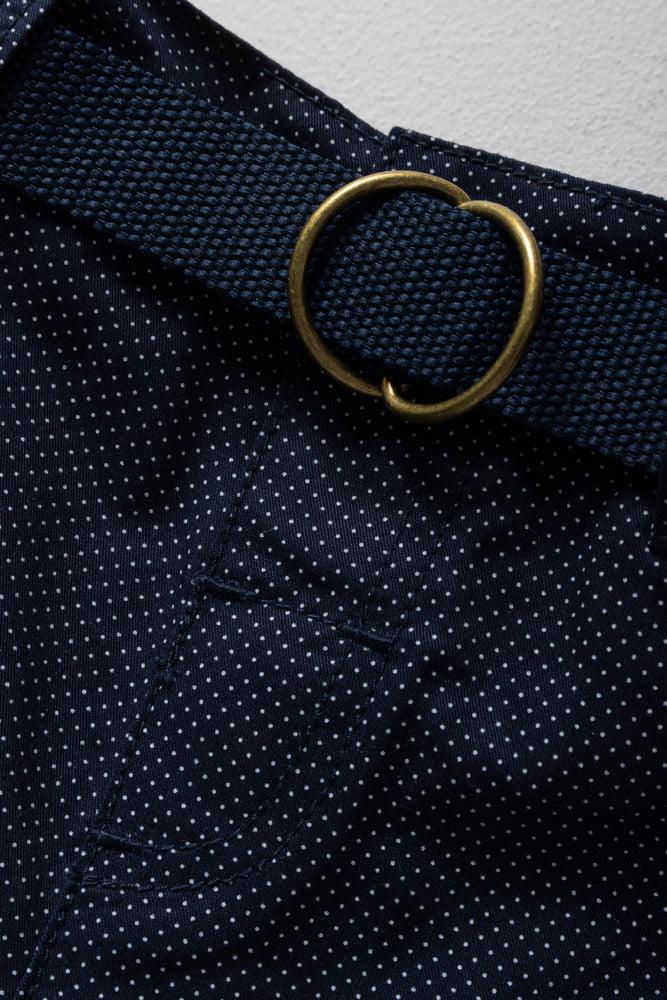 Belted Chino Shorts Navy